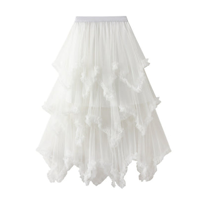 Puff TUTU Fairy Midi Tulle Skirt