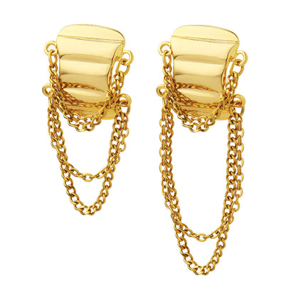 Chain Tassel Earrings/Waterproof