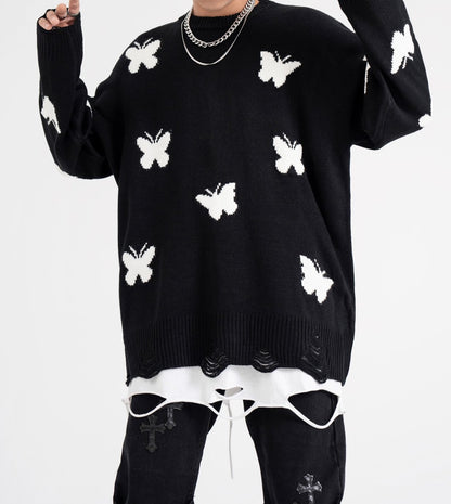 Unisex Butterfly Knitted Sweater