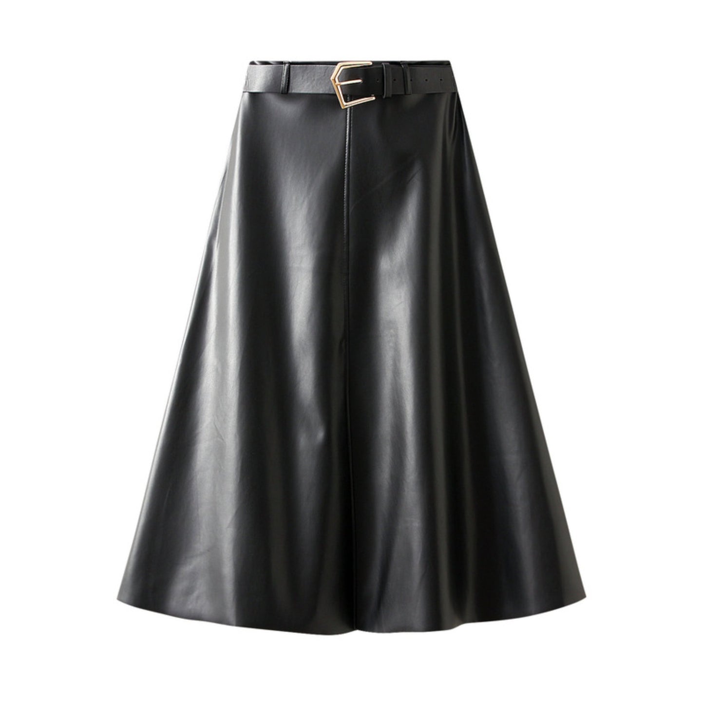 Faux Leather Maxi Skirt