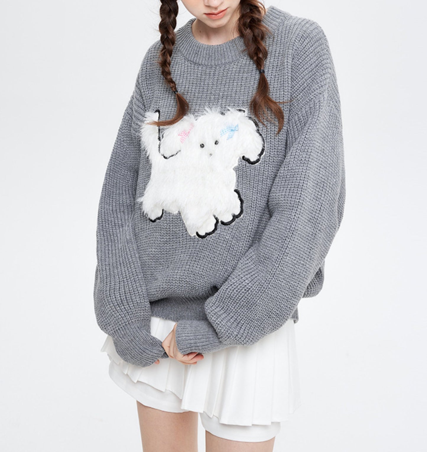 Unisex Cute Dog Knit Sweater