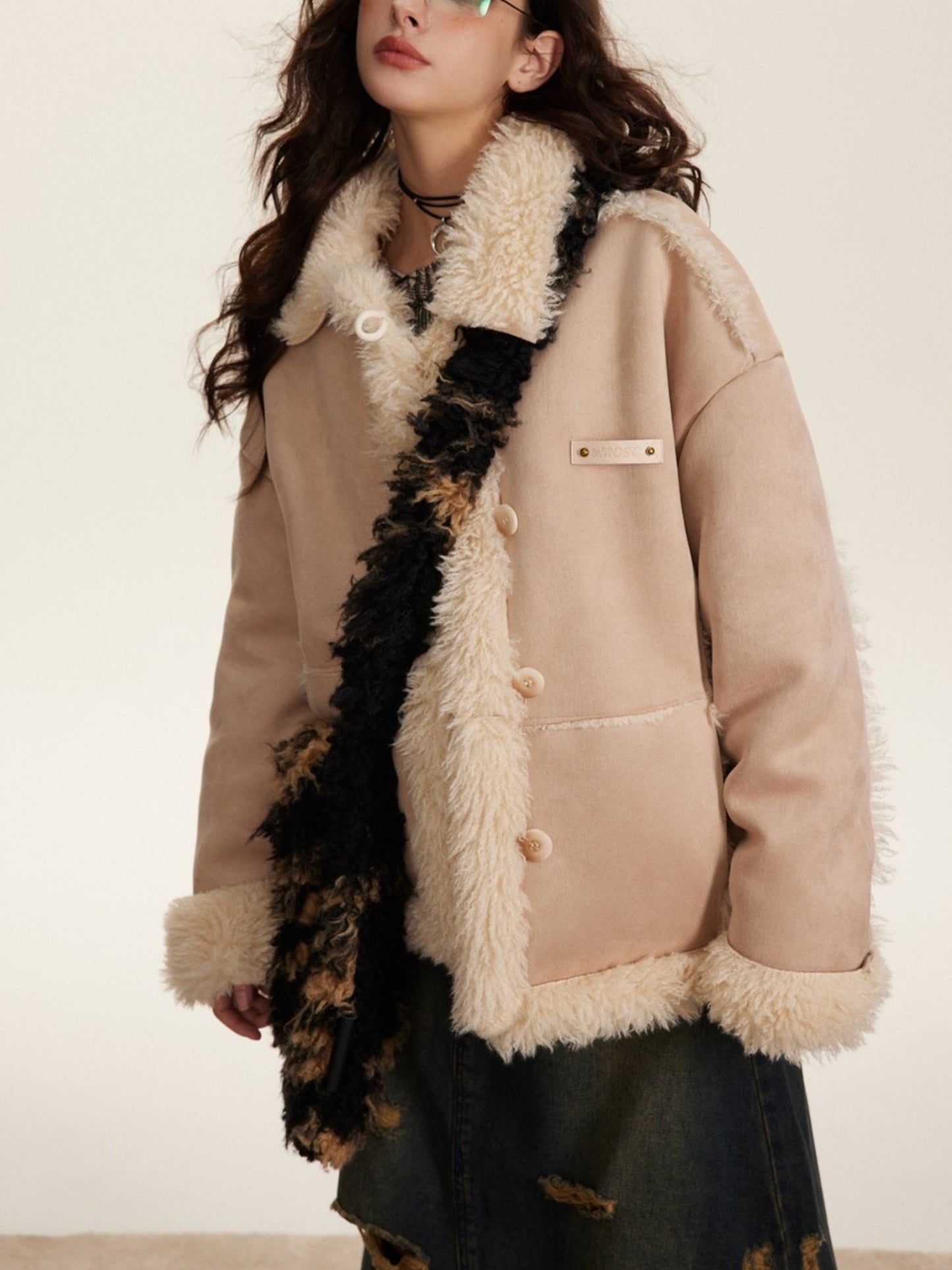 Retro Fur All-in-One Winter Thickened Jacket