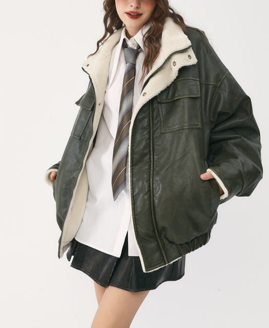 Winter PU Leather Jacket