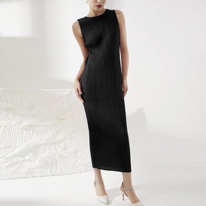 Long Pleated Dress