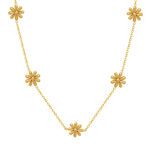 Little Daisy Flower Chain Necklace