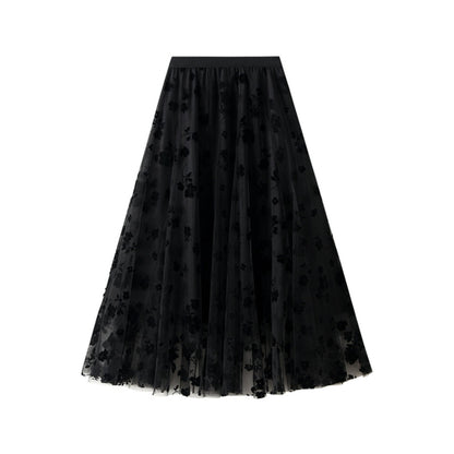 Aliya Floral Tulle Skirt