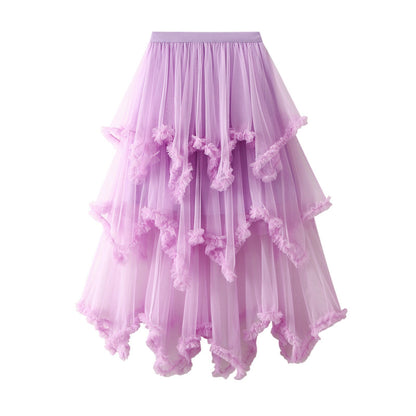 Puff TUTU Fairy Midi Tulle Skirt