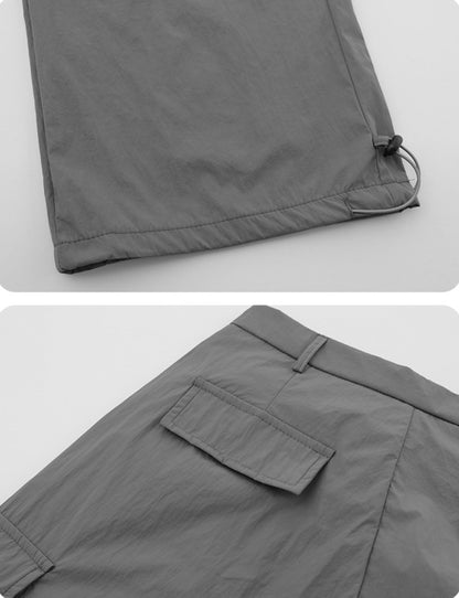Unisex 3 Colors Black Gray Purple Trousers Pant