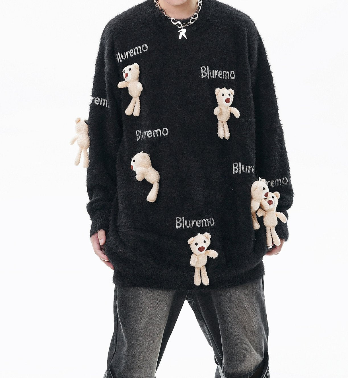 Unisex The Bear Doll Knitted Sweater