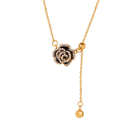 Pull-out Rose Necklace/Waterproof