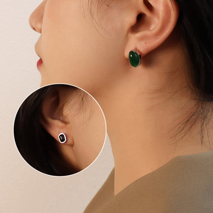 Agate Irregular Double Pendant Necklace Earring Set