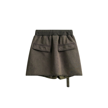 Women's Retro Short High Waist A-Line Skirt