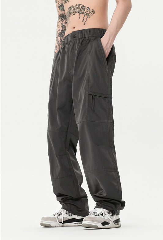 Unisex Straight casual sports cargo pants with leggings