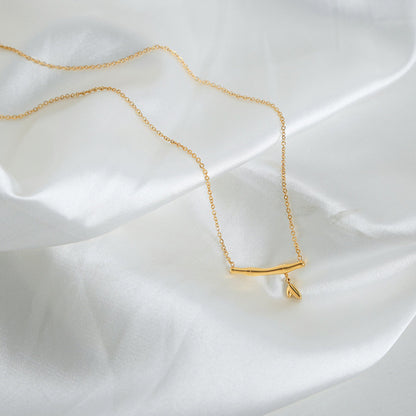 Bamboo Pendant Necklace/Waterproof