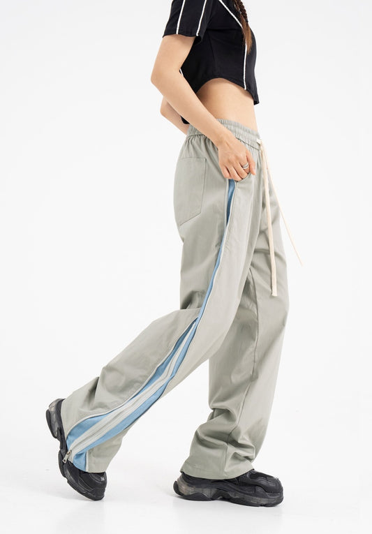 Unisex Double-Layer Zipper Street Fashion Cargo Pants