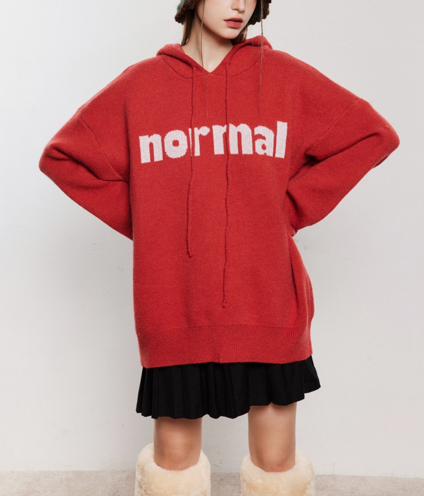 Normal Cozy Hoodie Fruit Color Hoodie Sweater