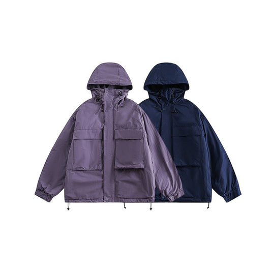 Outdoor Loose Hooded Winter Jacket