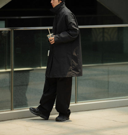 Japanese Style Mid-length Loose Lapel Thin Coat