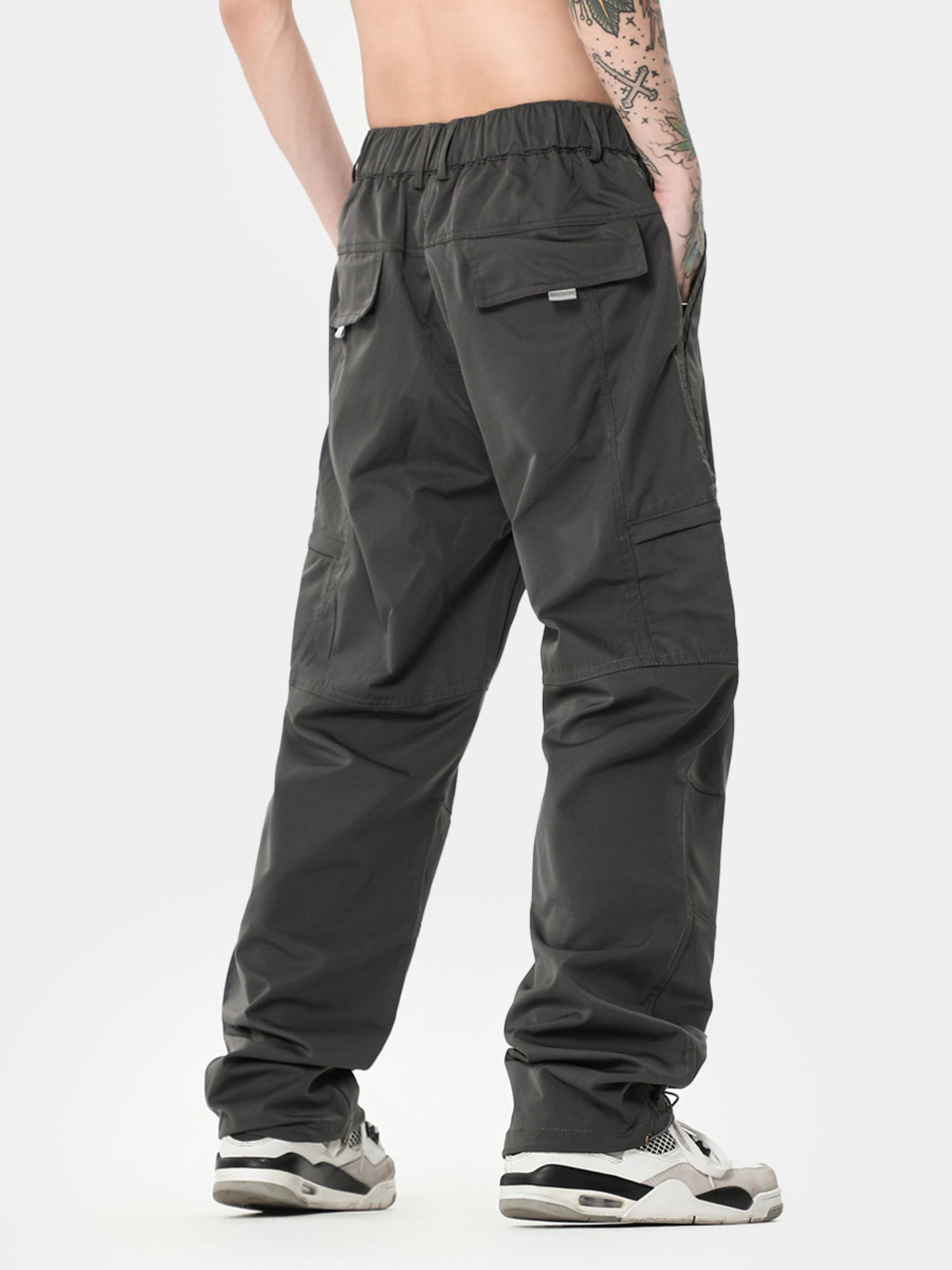 Unisex Straight casual sports cargo pants with leggings